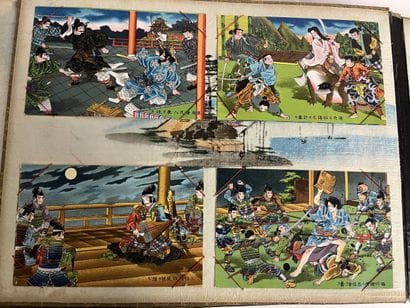 Grand Album en laque vers 1900 entièrement...