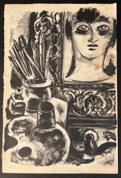 DARAGNÉS Jean-Gabriel. Frontispice lihographique...