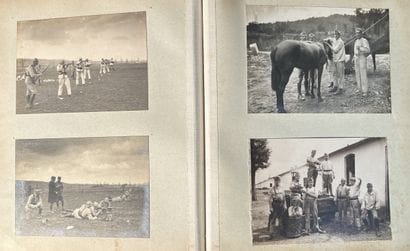 PHOTOGRAPHIE. Camp de Valbonne. Important...