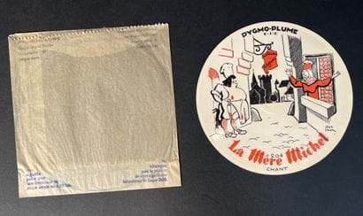 Disque illlustré, humoristique en carton...