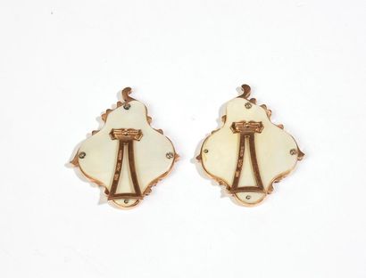 FABERGE
Paire de cadres photographiques en...