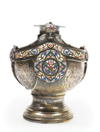 IMPORTANT KOVCH D'HONNEUR en argent 84 zolotniks...