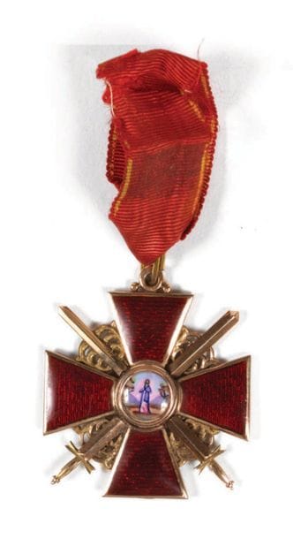 CROIX DE L'ORDRE DE SAINTE ANNE DE 2ÈME CLASSE...