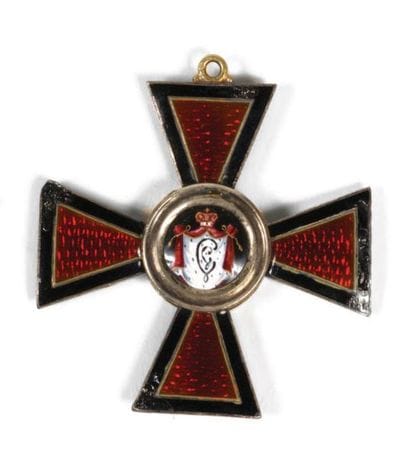 CROIX DE L'ORDRE DE SAINT WLADIMIR DE 2ÈME...
