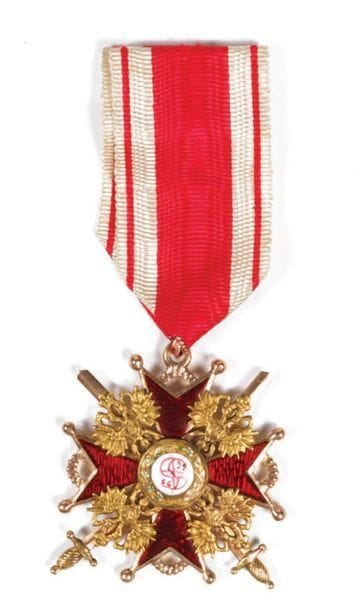 CROIX DE L'ORDRE SAINT STANISLAS DE 4ÈME...