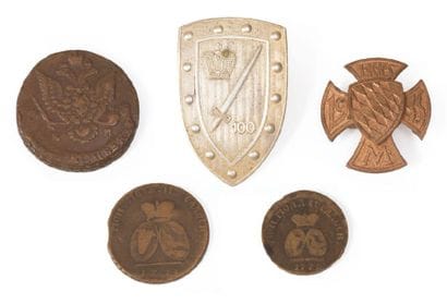 LOT COMPRENANT 3 PIÈCES de monnaie russe...