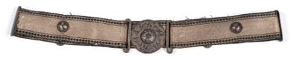 CEINTURE CAUCASIENNE D'ENFANT en soie argentée,...