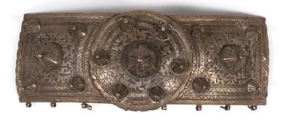 GRANDE BOUCLE DE CEINTURE DE MARIAGE en argent...