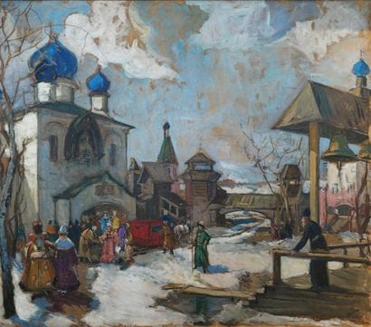 Georges LAPCHINE (1885-1951)

Après la messe,...