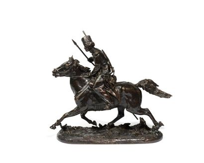 Eugène LANCERAY (1848-1886)

Cosaque chargeant
Bronze...