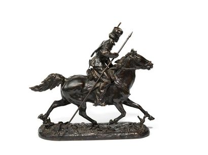 Eugène LANCERAY (1848-1886)

Cosaque chargeant
Bronze...