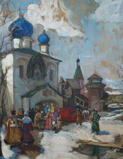 Georges LAPCHINE (1885-1951)

Après la messe,...