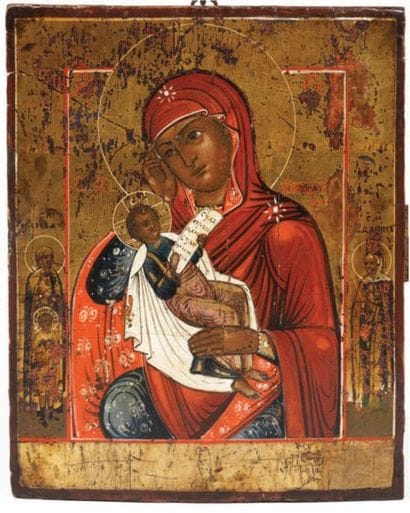 ICÔNE La Mère de Dieu dite «Soulage ma peine»
Tempera...