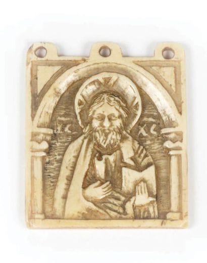 ICÔNE Christ Pantocrator
Pendentif en os...