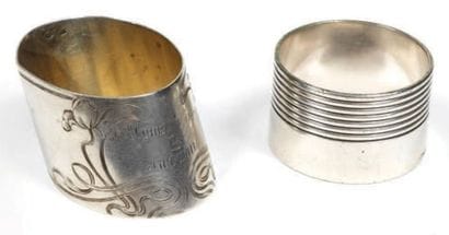 ROND DE SERVIETTE en argent 84 zolotniks...