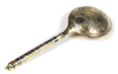 RARE CUILLÈRE À CAVIAR en vermeil 84 zolotniks...