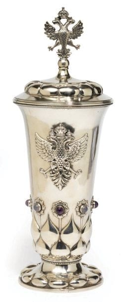 COUPE DE PRÉSENT IMPÉRIAL, PAR MOROZOV, PETROGRAD,...
