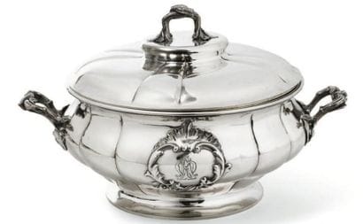 LÉGUMIER couvert en argent 84 zolotniks (875...