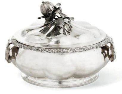 LÉGUMIER couvert en argent 84 zolotniks (875...