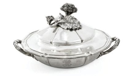 LÉGUMIER couvert en argent 84 zolotniks (875...
