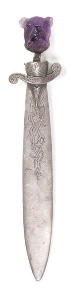 COUPE PAPIER en argent 84 zolotniks (875...