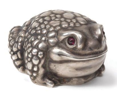 CRAPAUD en argent 84 zolotniks (875 millièmes),...