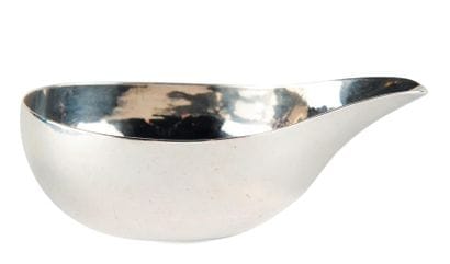Taste-vin en argent. Londres 1795. L_9,5...