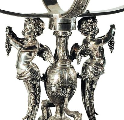 Importante et rare table à decouper en bronze...