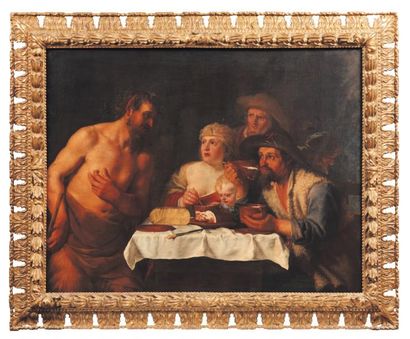 ATTRIBUÉ À JOHANNES LISS (1597-1629)
Le satyre...