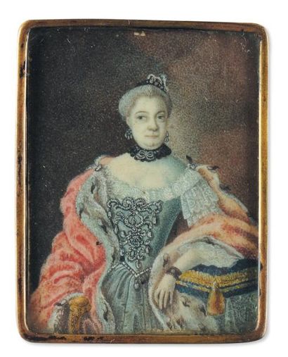ECOLE ITALIENNE VERS 1780
Portrait de la...