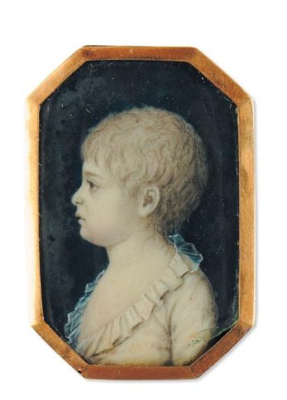 ECOLE FRANÇAISE VERS 1790
Portrait d'enfant...