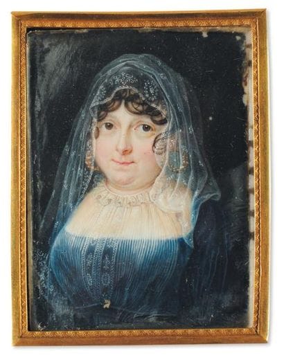 ECOLE FRANÇAISE VERS 1810
Portrait de Marie...
