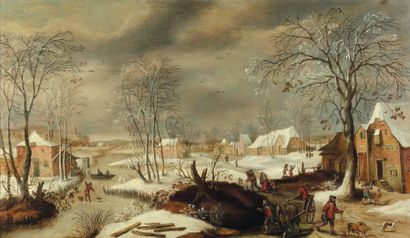 FRANS DE MOMPER (ANVERS 1603-1660)
Paysage...