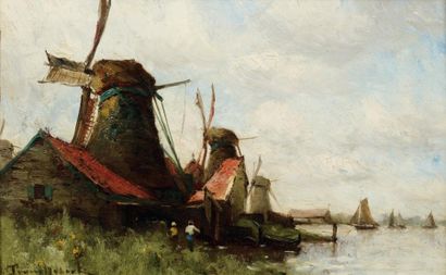 PAUL DÉSIRÉ TROUILLEBERT (PARIS 1829-1900)
Canal...