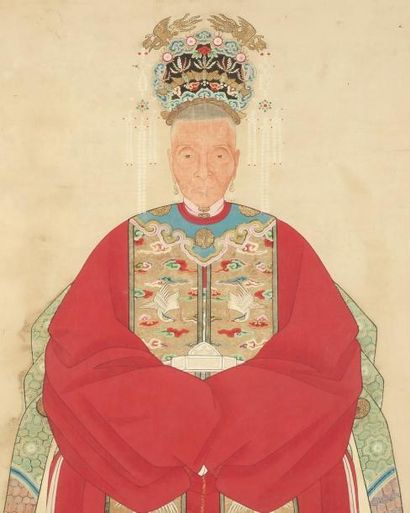Ravier ovale en porcelaine Imari. Chine,...