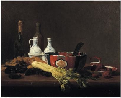 CHARLES HUTIN (1847-1898)
Nature morte aux...