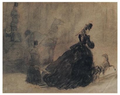 CONSTANTIN GUYS (1802-1892)
En sortant de...