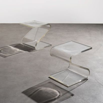 François ARNAL (1924-2012)
Paire de tabourets...