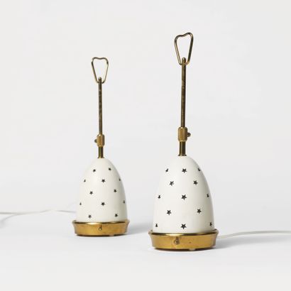 Angelo LELII (1911-1979)
Paire de lampes...