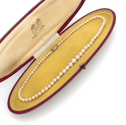 Chaumet.

Collier d'un rang de 77 perles...