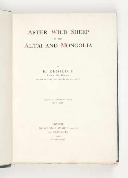 DEMIDOFF, Elim, Prince San Donato
After Wild...