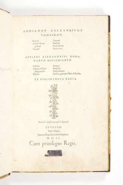 APPIANUS
Romanarum historiarum [Graece]....