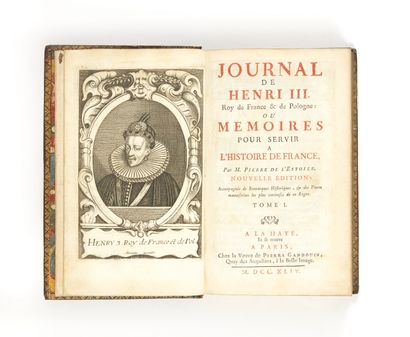 ESTOILE, Pierre de l'
Journal de Henri III,...
