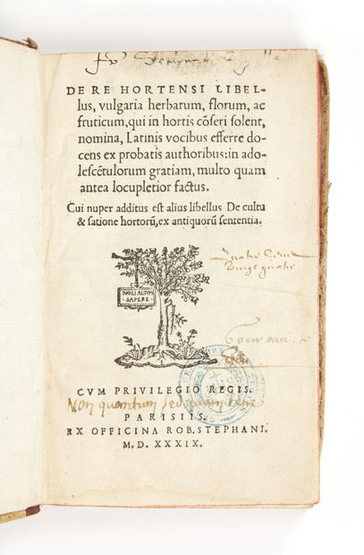 ESTIENNE, Charles
Collection of 4 works....