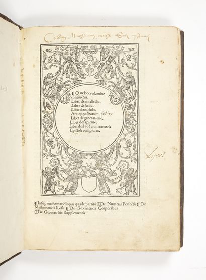 BOVELLES, Charles de
Que in hoc volumine...