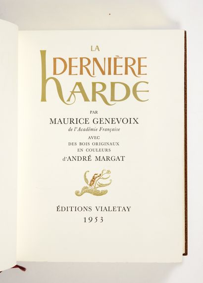 Genevoix, Maurice
The Last Herd. With original...
