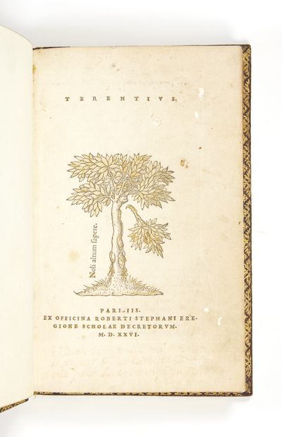 TERENCE
[Comoedia sex.] Paris, Robert Estienne,...