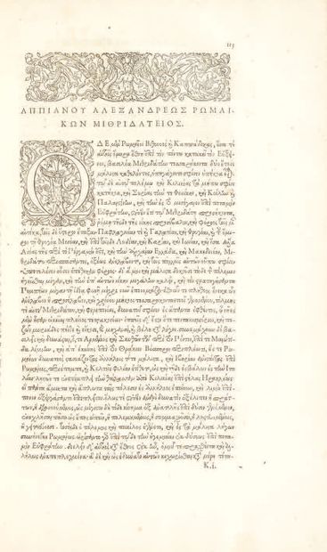 APPIANUS
Romanarum historiarum [Graece]....