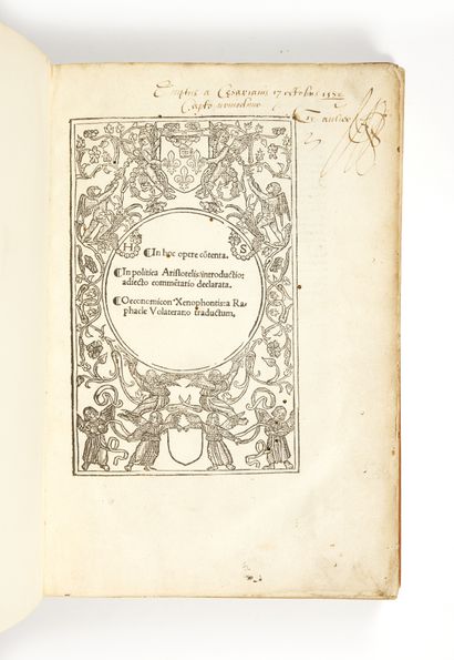 ARISTOTE
In hoc opere contenta: In politica...
