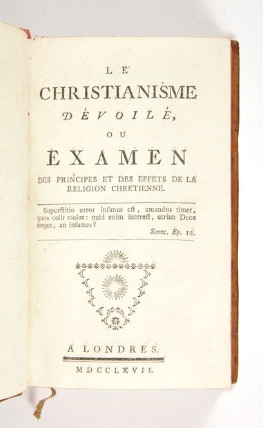 [HOLBACH, Paul-Henri Thiry, baron]
Le Christianisme...